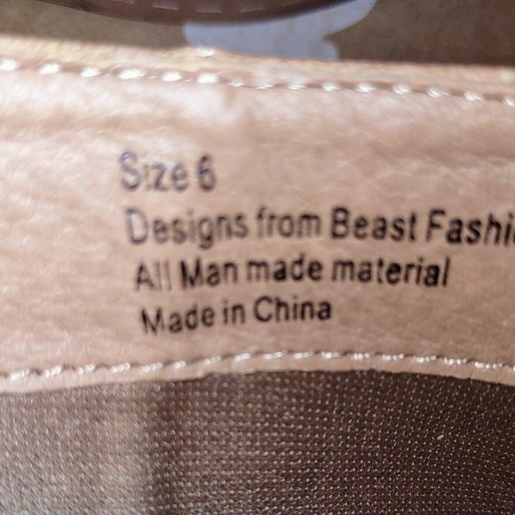 BEAST Western Mule Pointy Toe Block Heel Slip-On Size 6 Inside heel o - Picture 7 of 9